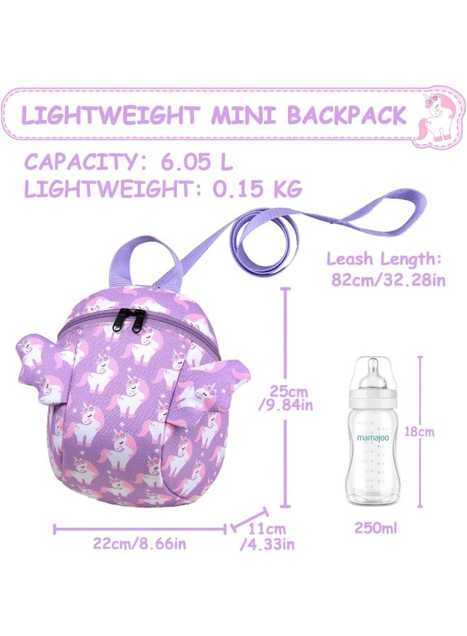 VASCHY Toddler Backpack for Girls, Ultra Lightweight Tiny Mini School Bag with Leash Cute Animal Little Kids Backpack for Kindergarten, Daycare - Image 3