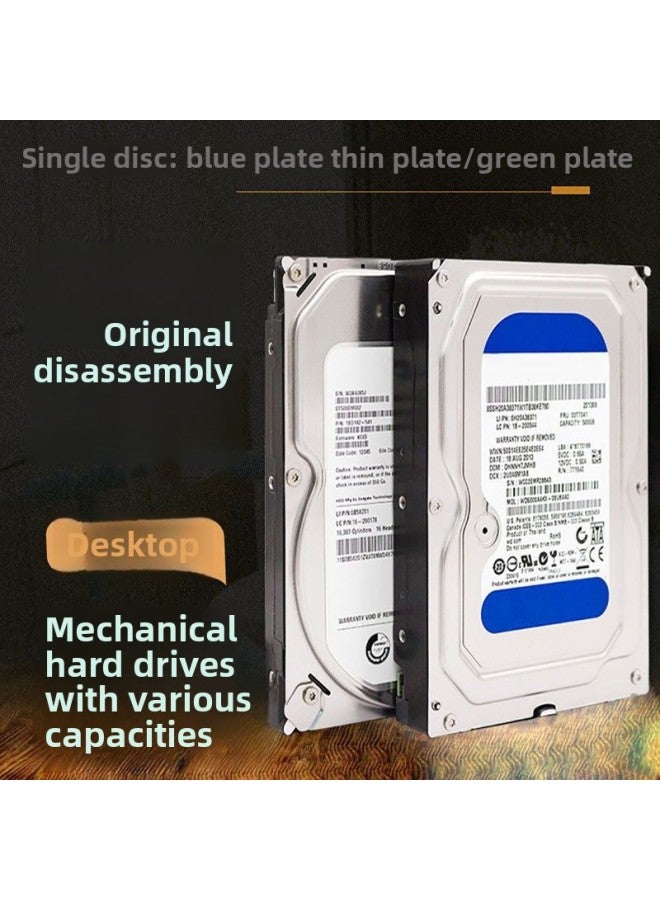 Dismantling Desktop Hard Disk 1T 2t Serial Mechanical Hard Disk Monitoring Universal Dual Disk Blue Disk/thin Disk 3t 4t-Capacity:Taiwan 2tb Purple/green Disk-no Installation System Is Divided Into One Area - Image 2