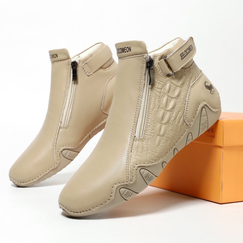 Warm Leather Martin Boots - Image 2