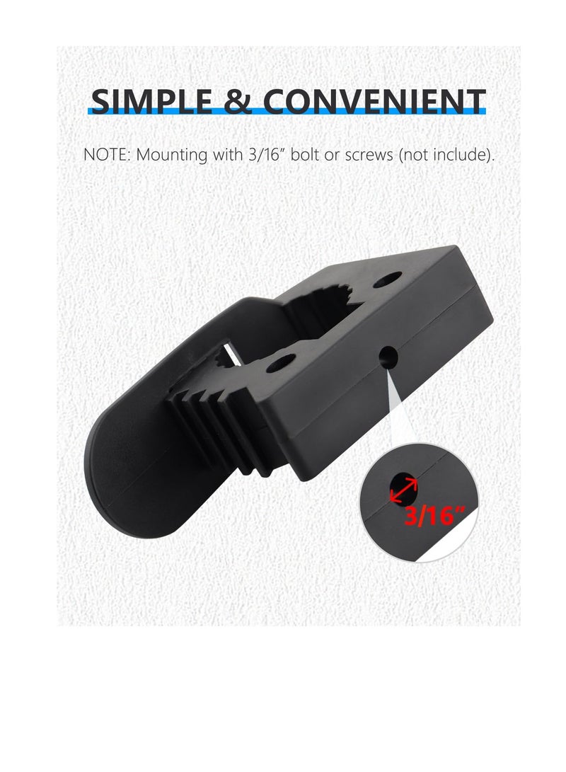 Excefore Hi-Lift Jack Handle Keeper Shovel Holder Mount, 4 Pack Rubber Clamp Rubber Holder, Mount Quick, Release Clamp, Mount Bracket Fits 1-1/7'' to 1-3/7'' Diameter Tools - Image 5