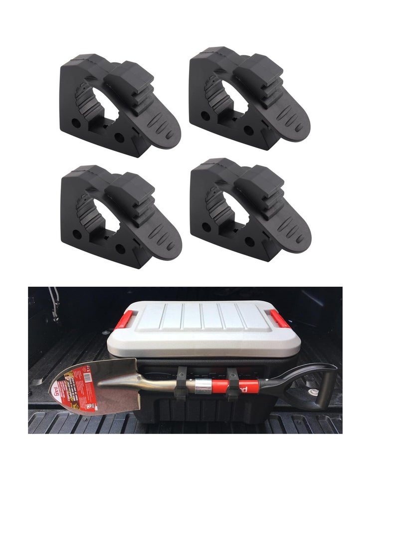 Excefore Hi-Lift Jack Handle Keeper Shovel Holder Mount, 4 Pack Rubber Clamp Rubber Holder, Mount Quick, Release Clamp, Mount Bracket Fits 1-1/7'' to 1-3/7'' Diameter Tools - Image 1