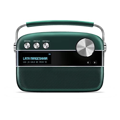Carvaan Saregama Carvaan Premium Hindi - Portable Music Player with 5000 Preloaded Songs, FM/BT/AUX (Emerald Green) - Image 1
