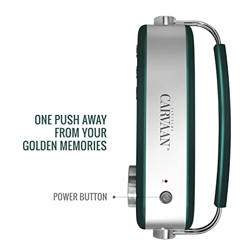 Carvaan Saregama Carvaan Premium Hindi - Portable Music Player with 5000 Preloaded Songs, FM/BT/AUX (Emerald Green) - Image 4