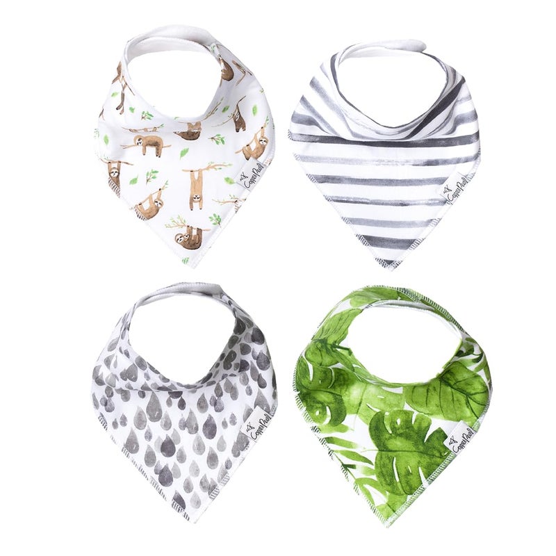 Copper Pearl Copper Pearl 2 Pack Soft Cotton Baby Bibs for Drooling and Teething Absorbent Drool Bibs for Baby Girl and Boy Adjustable to Fit Newborns to Toddlers Tons of Styles Patriot