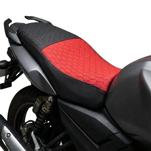 Neodrift Premium Bike Seat Cover – Red+Black | Anti-Slip & Shock-Absorbing Design | Nappa Art Leather, Road, Hybrid, Spin & Exercise Bikes | Water-Resistant Fit - Image 1