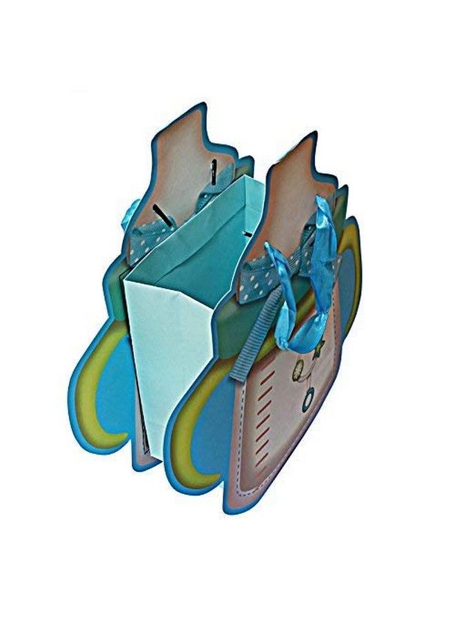 BABIES BLOOM Blue Bottle Shaped Baby Shower Gift Bags Kids Birthday Party Bags (Set Of 6) - Image 2