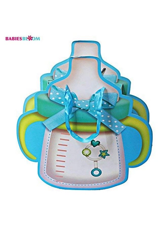 BABIES BLOOM Blue Bottle Shaped Baby Shower Gift Bags Kids Birthday Party Bags (Set Of 6) - Image 3