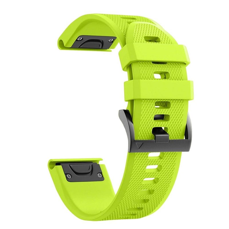 S-TOP For Garmin epix 22mm Silicone Watch Band(Green) - Image 1
