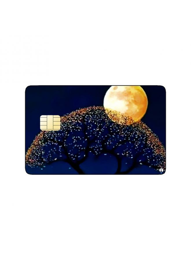 RKN PRINTED BANK CARD STICKER Aesthetic Tree Drawing With Moon - Image 2
