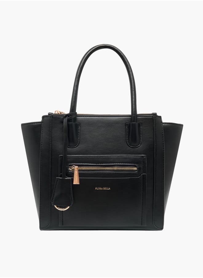Flora Bella By Shoexpress Women Solid Tote Bag with Double Handle  - Image 1