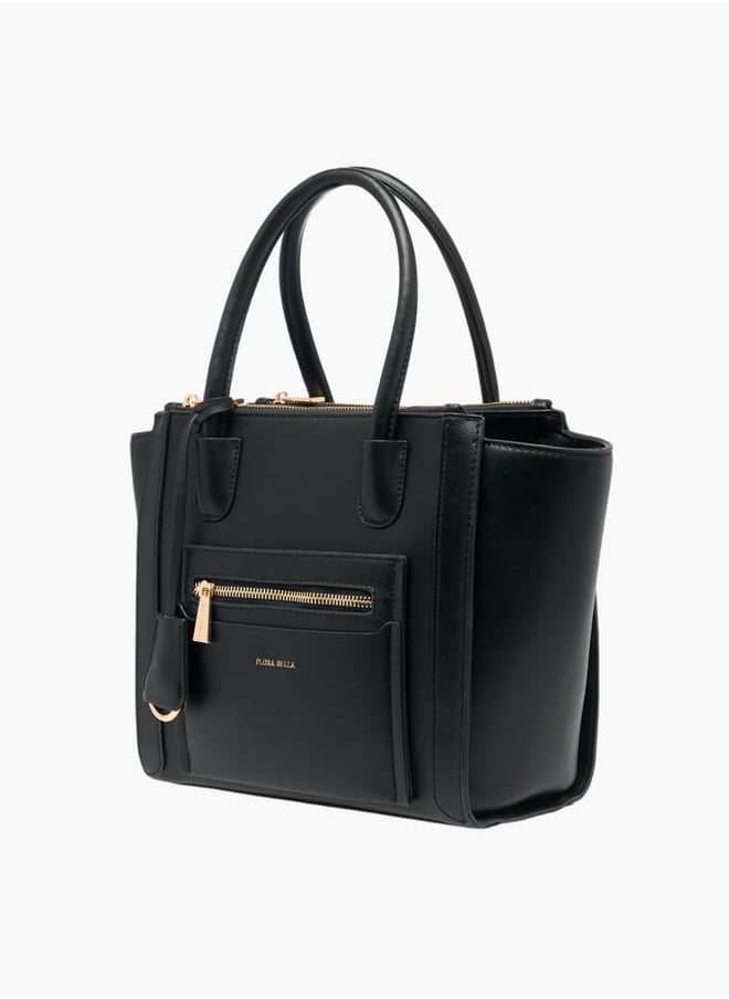 Flora Bella By Shoexpress Women Solid Tote Bag with Double Handle  - Image 2