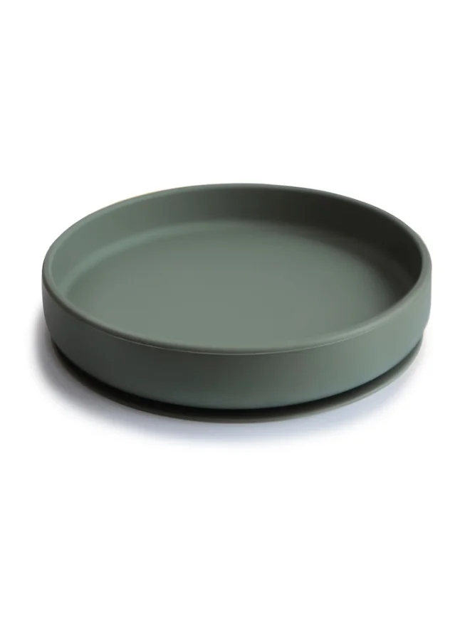 mushie Classic Silicone Suction Plate Dried Thyme