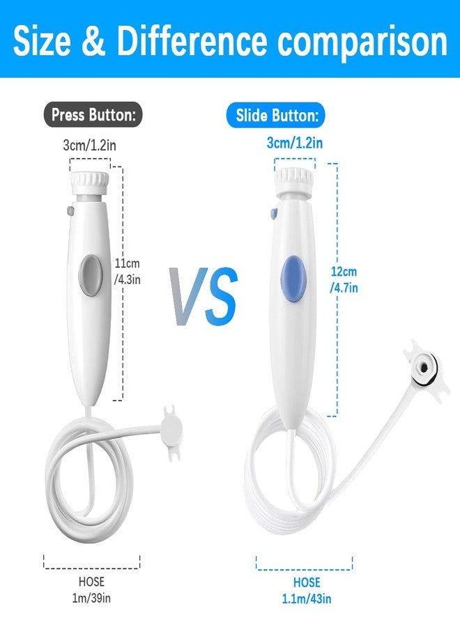 Carepik Replacement Handle Hose Parts Waterpik Replacement Parts Compatible with Waterpik water flosser WP-100 WP-300 WP-660 WP-662 WP-670 WP-672 WP-900 Oral Hygiene repair kit Accessories (White) - Image 4