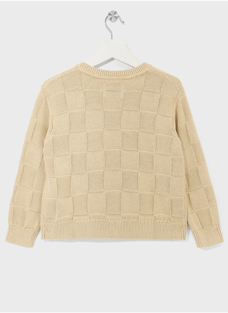 كالفن كلاين جينز Kids Checks Sweater