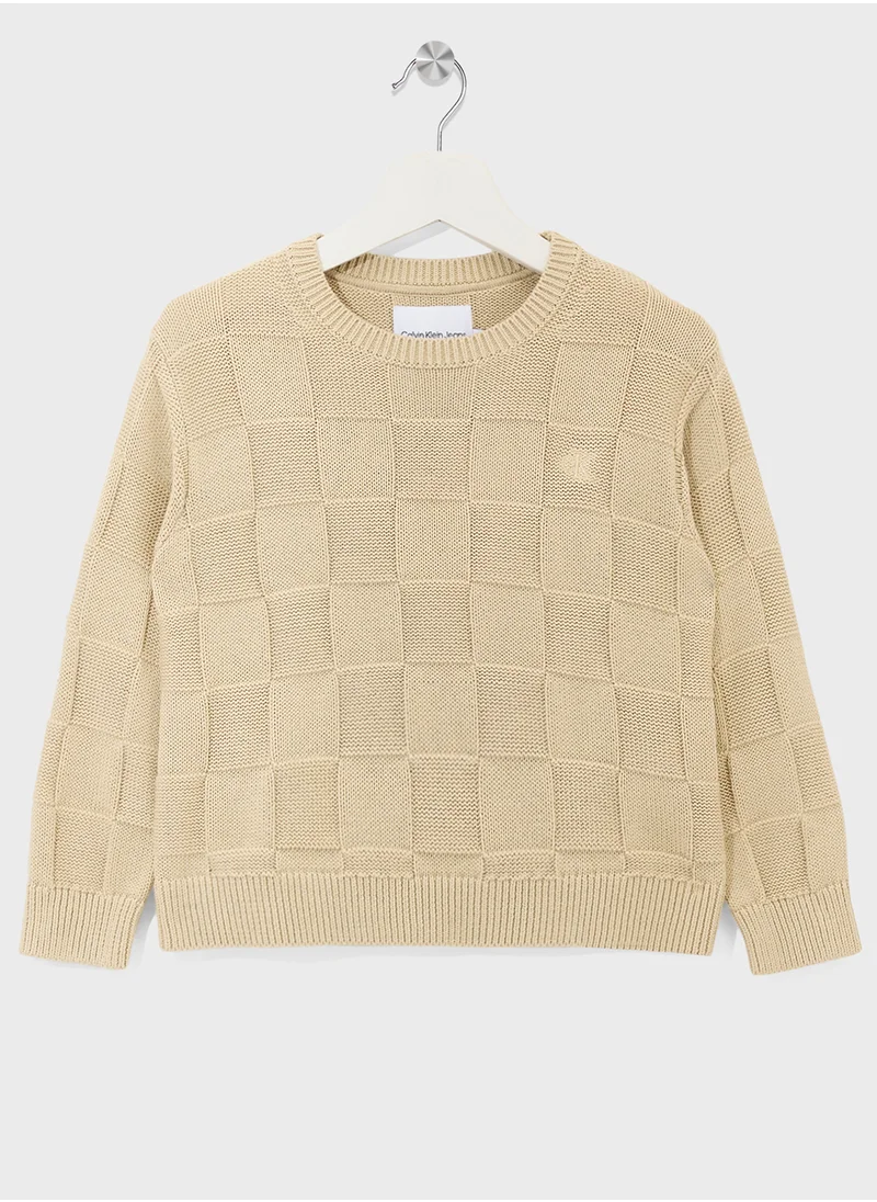 كالفن كلاين جينز Kids Checks Sweater
