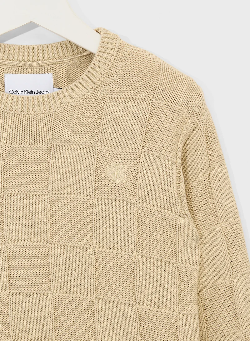 Calvin Klein Jeans Kids Checks Sweater