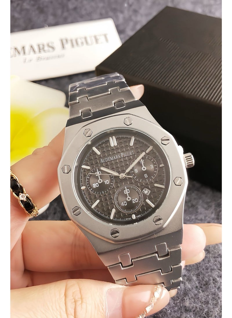 Audemars Piguet 18k Gold Steel Watch Bracelet Luxury Stopwatch - Image 1