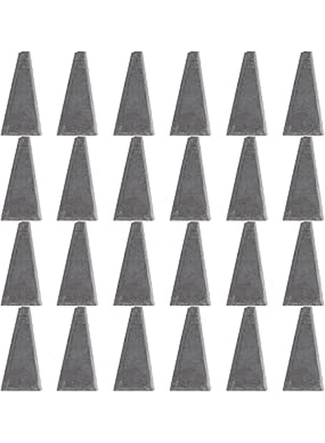 30 Small Triangle Wood And Metal Wedges For Tool Handle Repair - Image 1