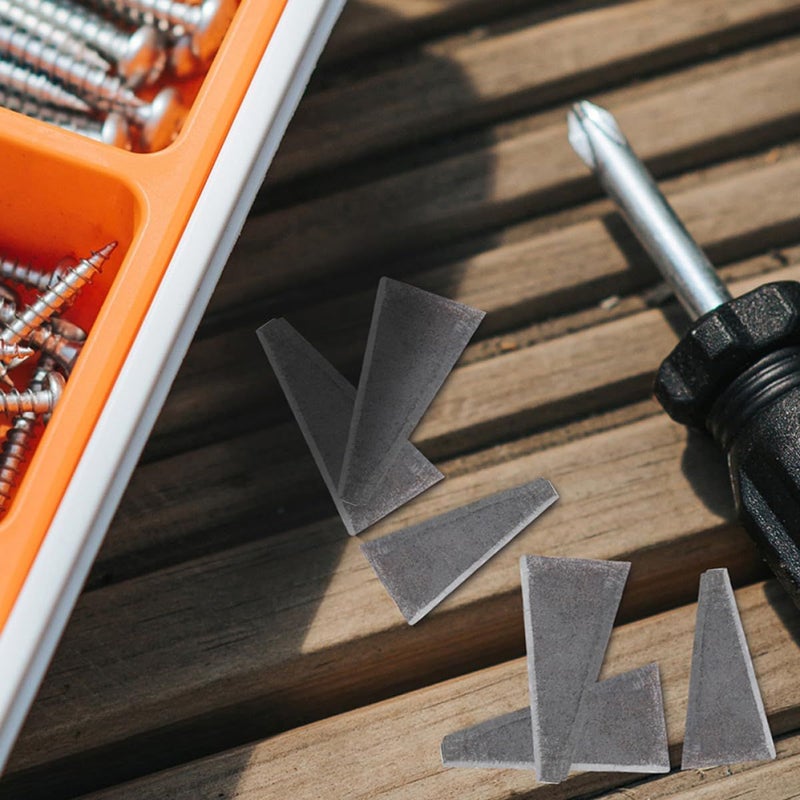 30 Small Triangle Wood And Metal Wedges For Tool Handle Repair - Image 5