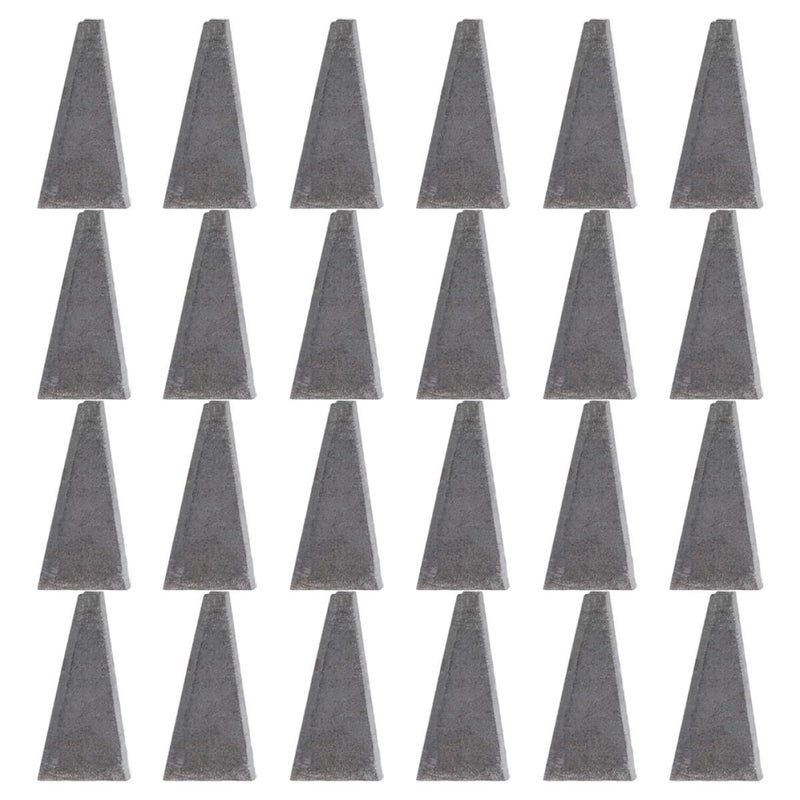 30 Small Triangle Wood And Metal Wedges For Tool Handle Repair - Image 2
