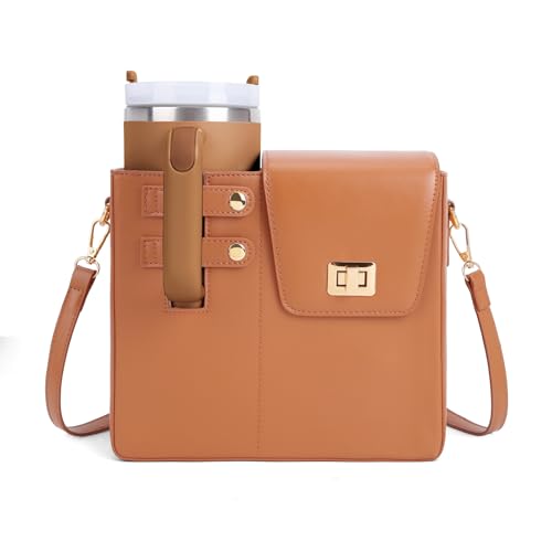 BBIQI Stanley Purse Cup Holder Bag with Strap- Outdoor Portable Crossbody Water Bottle Storage Bag for Stanley Cup Tumbler 40 oz - Image 1