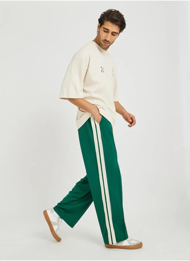 Styli Styli Oversized Open Hem Jogger with Side Tape