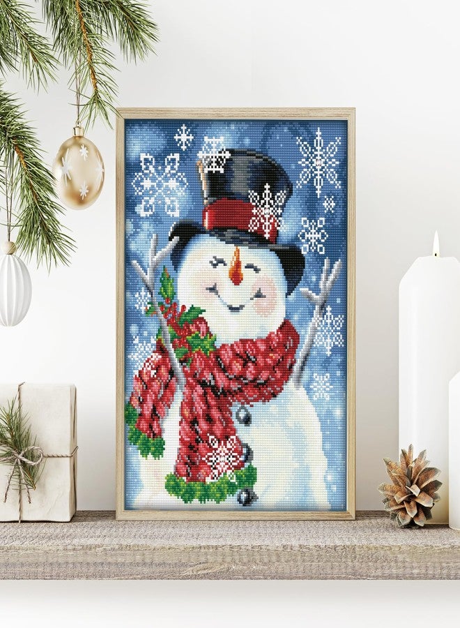 DIAMOND DOTZ Joyful Jolly Snowman Diamond Painting Kits for Adults - Diamond Art Kits a Relaxing Creative Craft Kit with Dotz Gems 18x14 - Image 4