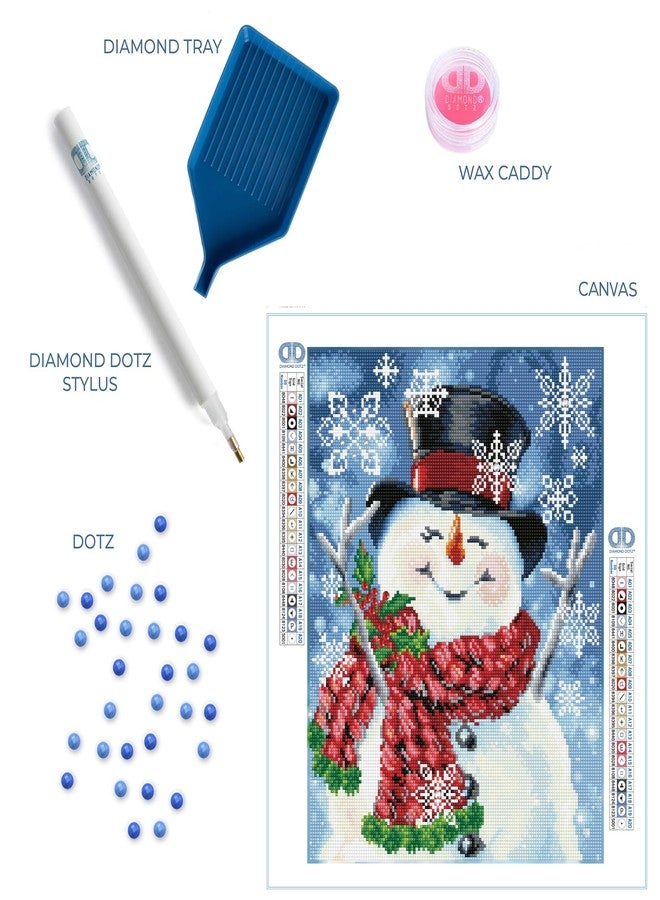 DIAMOND DOTZ Joyful Jolly Snowman Diamond Painting Kits for Adults - Diamond Art Kits a Relaxing Creative Craft Kit with Dotz Gems 18x14 - Image 5