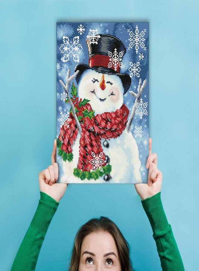DIAMOND DOTZ Joyful Jolly Snowman Diamond Painting Kits for Adults - Diamond Art Kits a Relaxing Creative Craft Kit with Dotz Gems 18x14 - Image 3