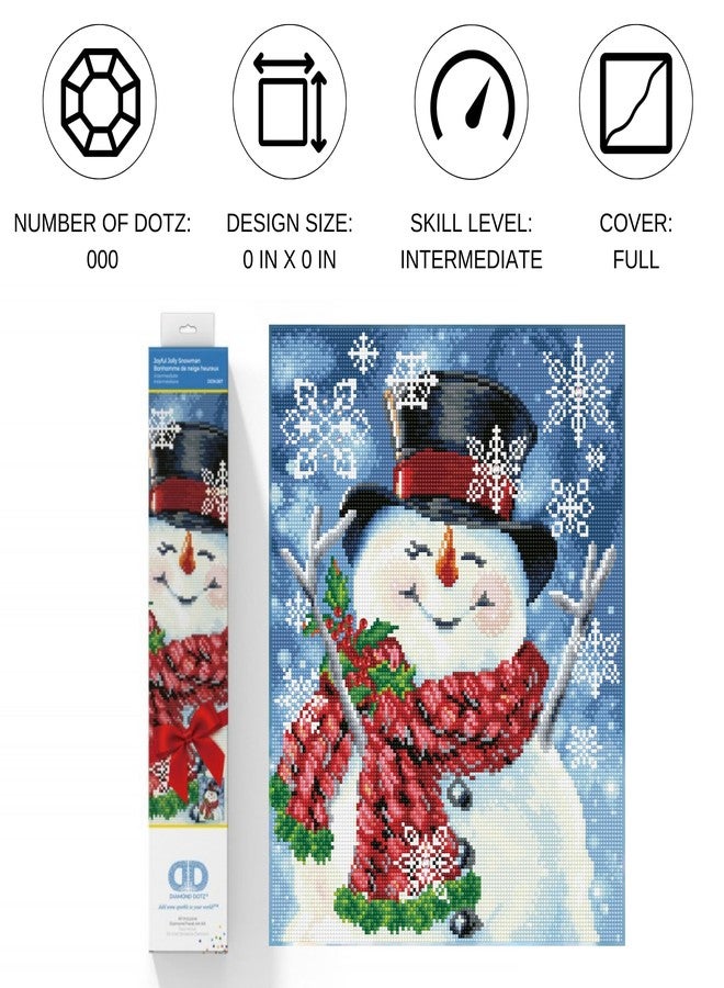 DIAMOND DOTZ Joyful Jolly Snowman Diamond Painting Kits for Adults - Diamond Art Kits a Relaxing Creative Craft Kit with Dotz Gems 18x14 - Image 2