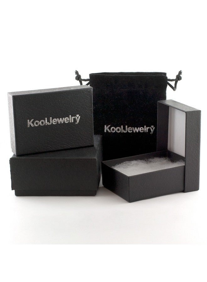 كول جوليري أقراط من الذهب الأصفر عيار 10 قيراط بتصميم عقدة الحب - Image 5