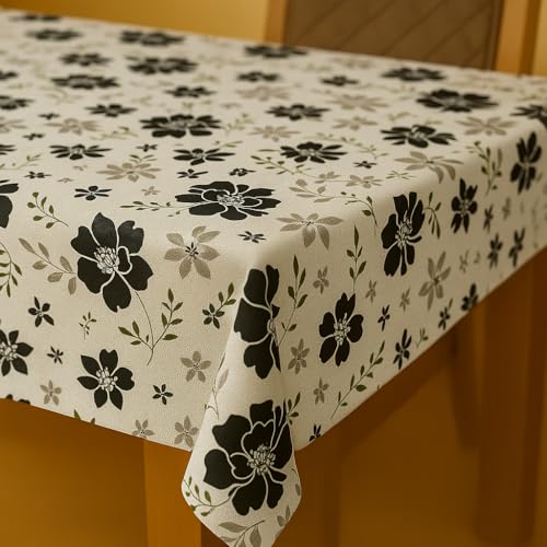 Homerz Premium Waterproof Centre Table Cover, Exact Sizes, Royal Finish (Black Lotus, 36x54 inch-Center Table) - Image 3