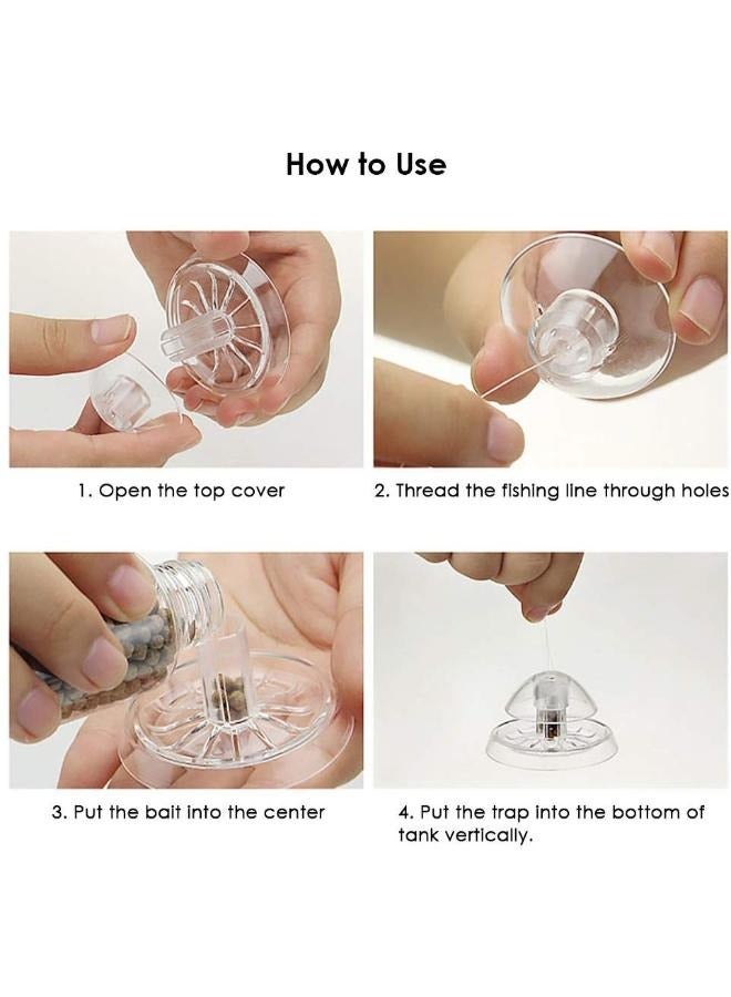 مصيدة حلزون شفافة لحوض أسماك نباتات صيد العلق من الديدان المسطحة البيئة جديد - Image 4