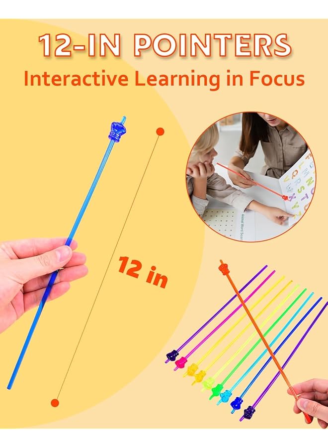 10Pcs Finger Pointer For Classroom Reading Pointers For Kids Hand Pointing Stick Teaching Finger Class Pointer For Teachers Classroom Teacher Must Haves Supplies Essentials