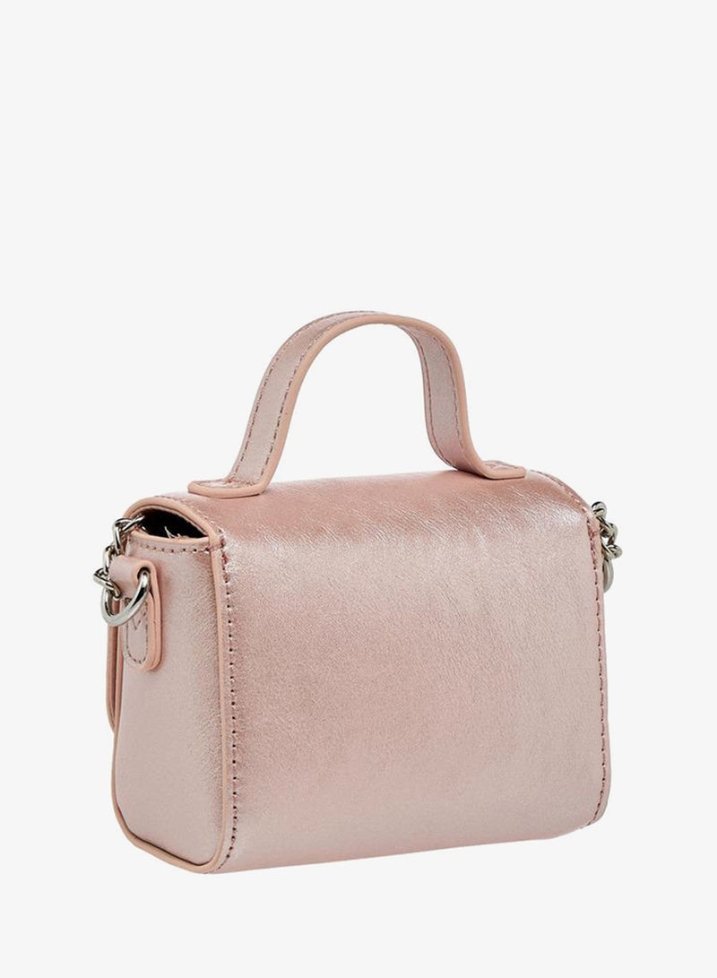 Celeste Bow Embellished Crossbody Bag with Chain Strap - Image 4