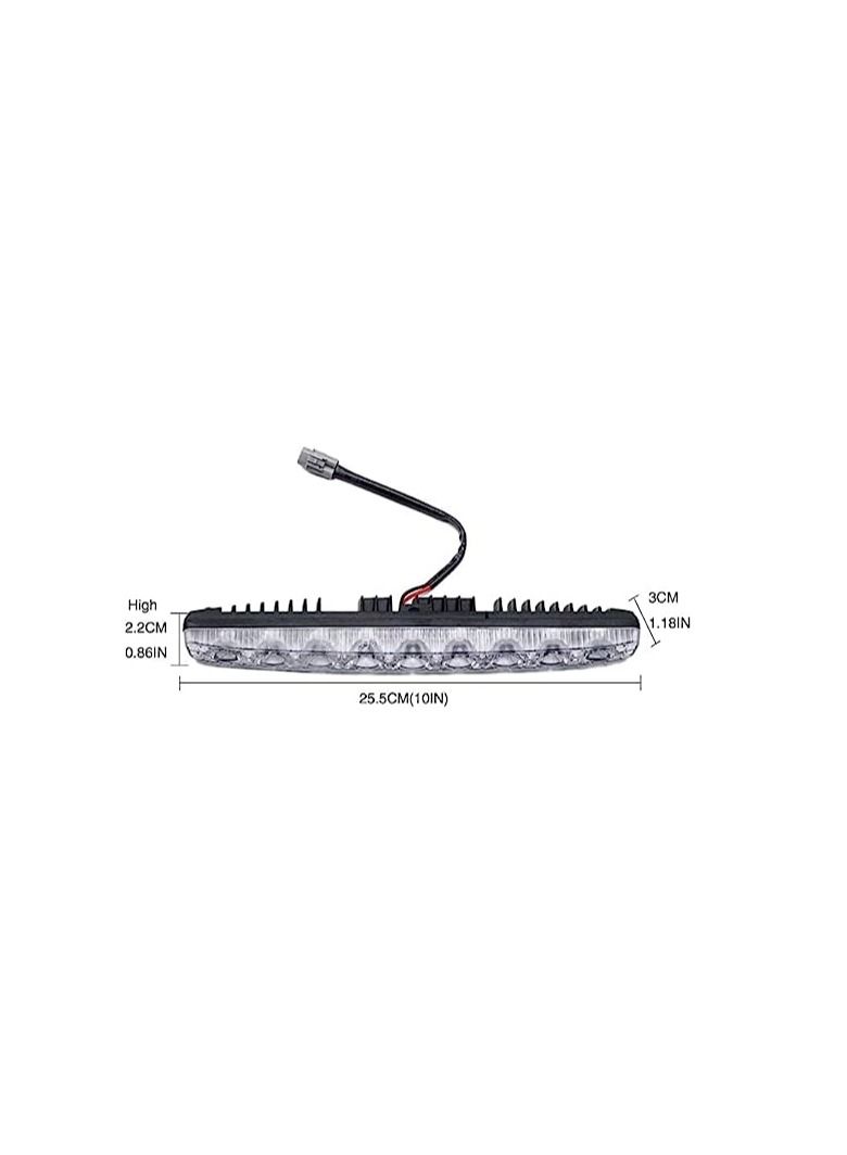 Royal Car Universal Fit 9 LED High Power LED Daytime Running Lights DRL Kit Extreme Bright Spot Fog Lamp Xenon White Auto Accessories Silicone Waterproof Ring - Image 3