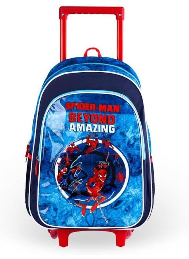 3In1 3D Marvel Spider Man Webbed Wonder مطبوعة على ظهره حقيبة مدرسية ذات سعة كبيرة مع حقيبة غداء وحقيبة أقلام رصاص مقاومة للماء مثالية للأطفال من سن 3 إلى 8 سنوات - pzsku/ZF13EC48BFD602FDC7A6EZ/45/_/1722498803/3a05956f-ed85-4eb3-b7a1-42e4b99ed17f