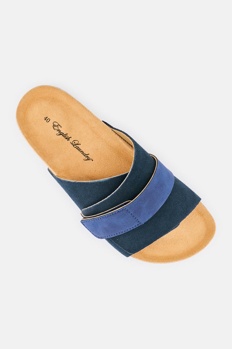 English Laundry Men Slip On Sandals, Navy - Image 4