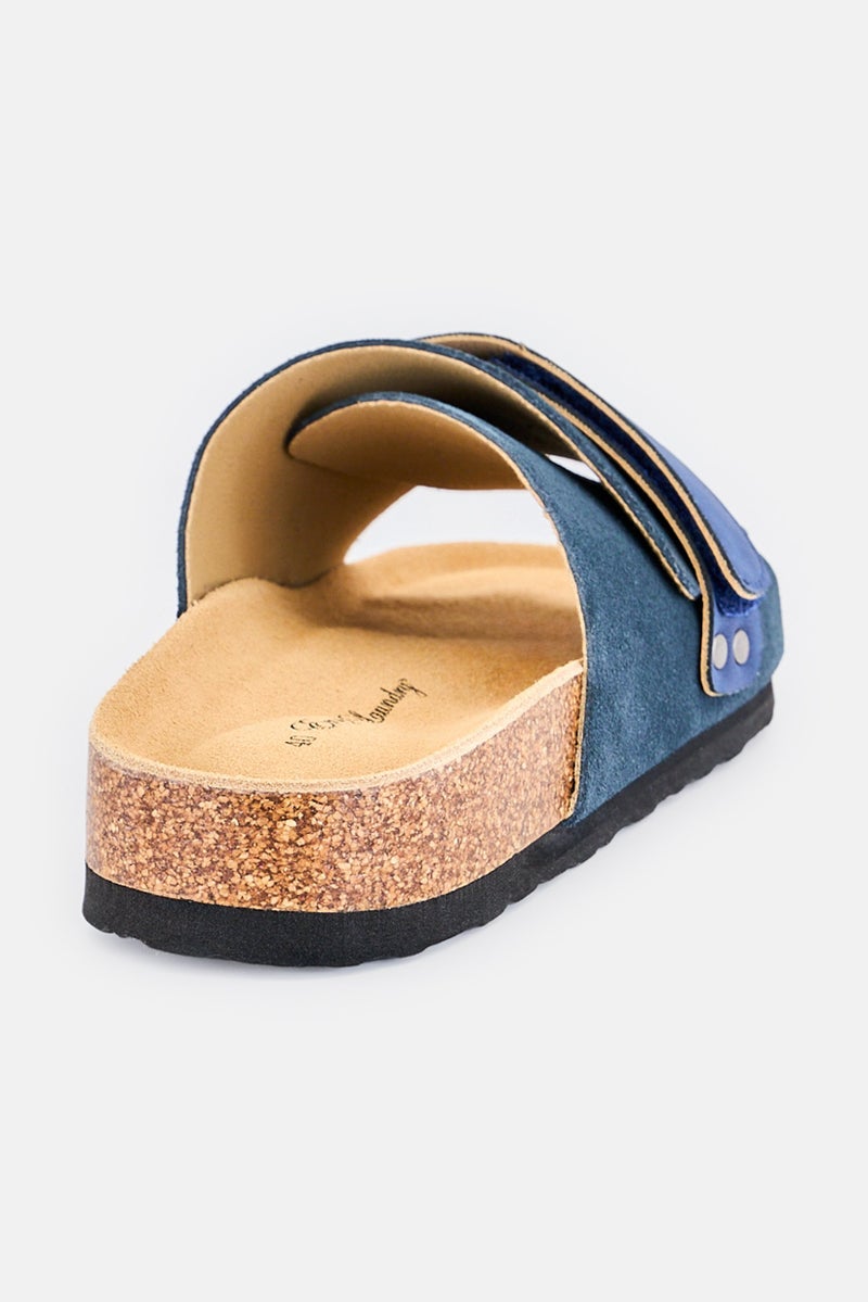 English Laundry Men Slip On Sandals, Navy - Image 3