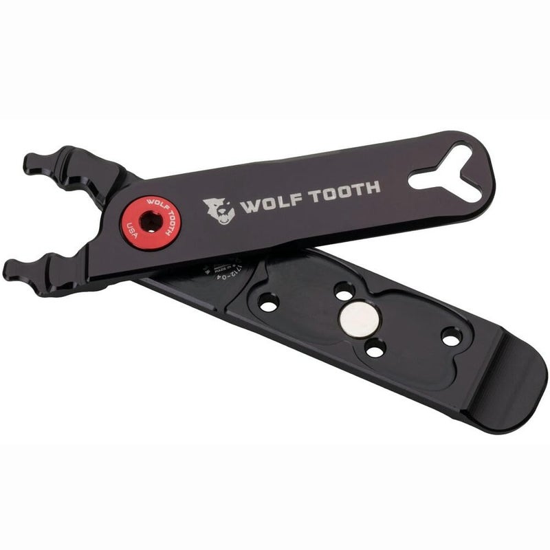 Wolf Tooth Pack Pliers - Master Link Combo Pliers - Black with Red Bolt - Image 3