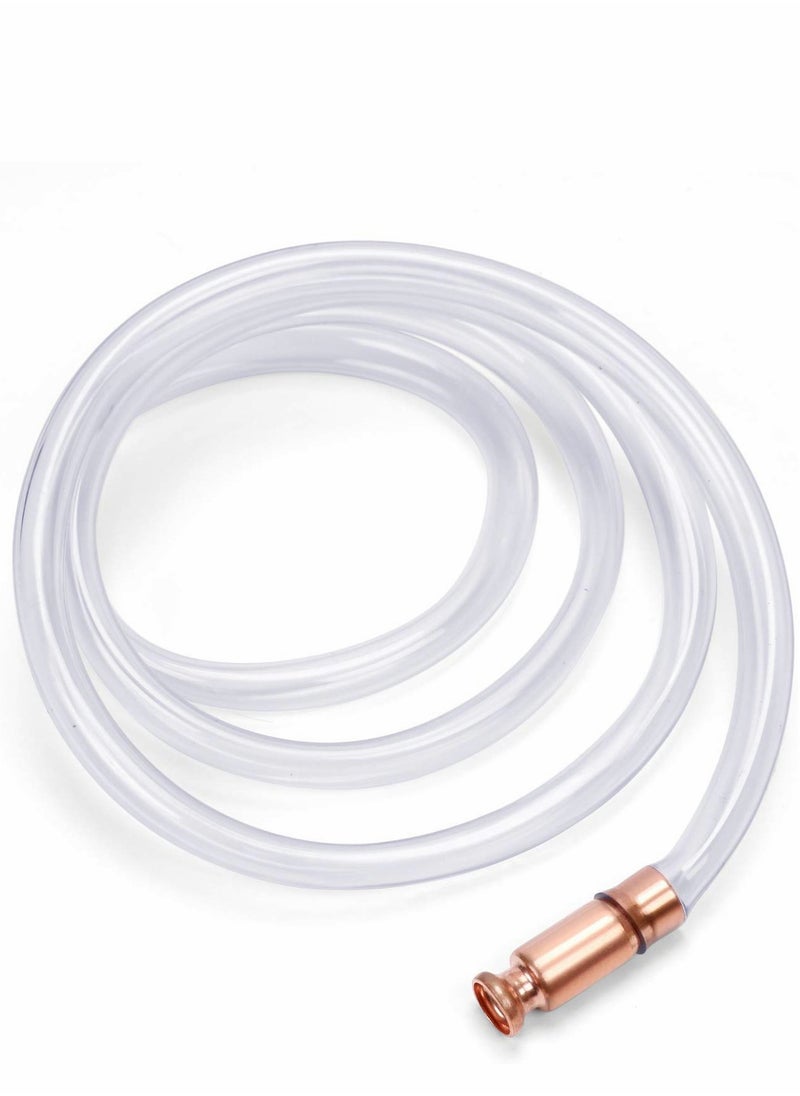 Generic 6FT Gas Siphon Pump - Versatile & Easy to Use with Safe 1/2" Valve Tubing (White)  - Image 1