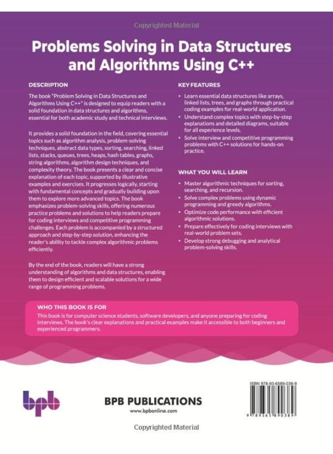 Problems Solving in Data Structures and Algorithms Using C++: A practical approach to competitive programming (English Edition) - Image 2