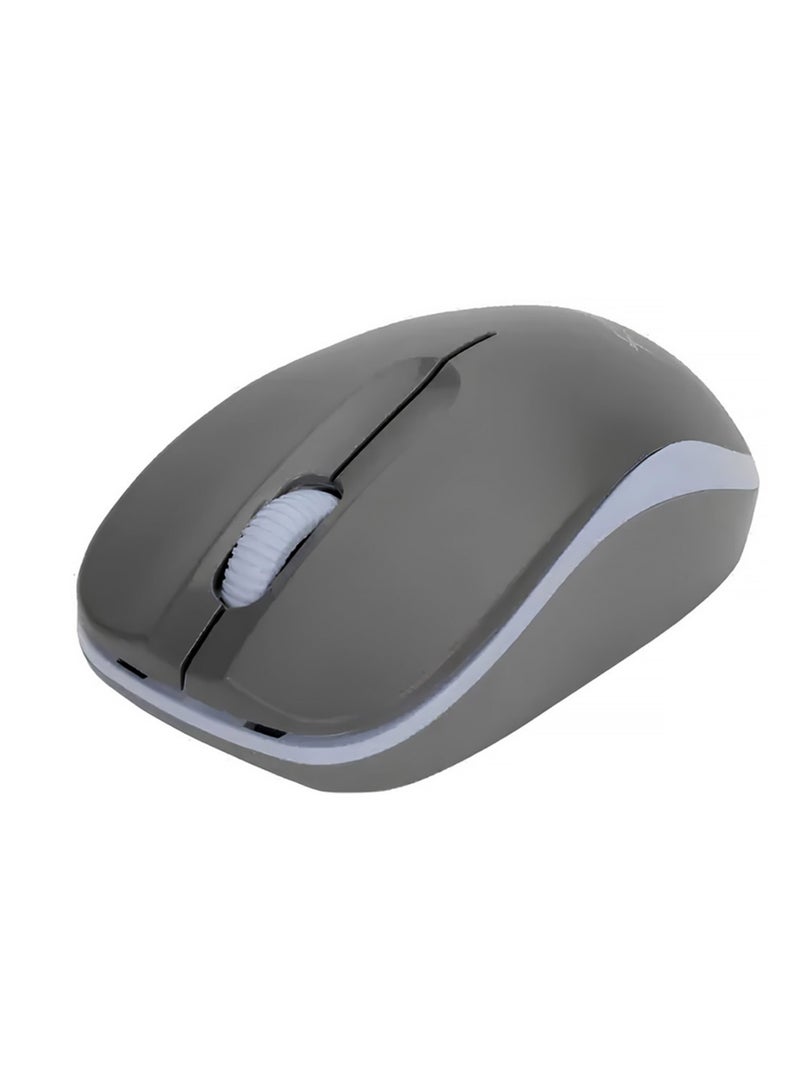 XTRIKE ME ماوس مكتب لاسلكي GW-116 بتصميم مريح جسم رمادي - Image 2