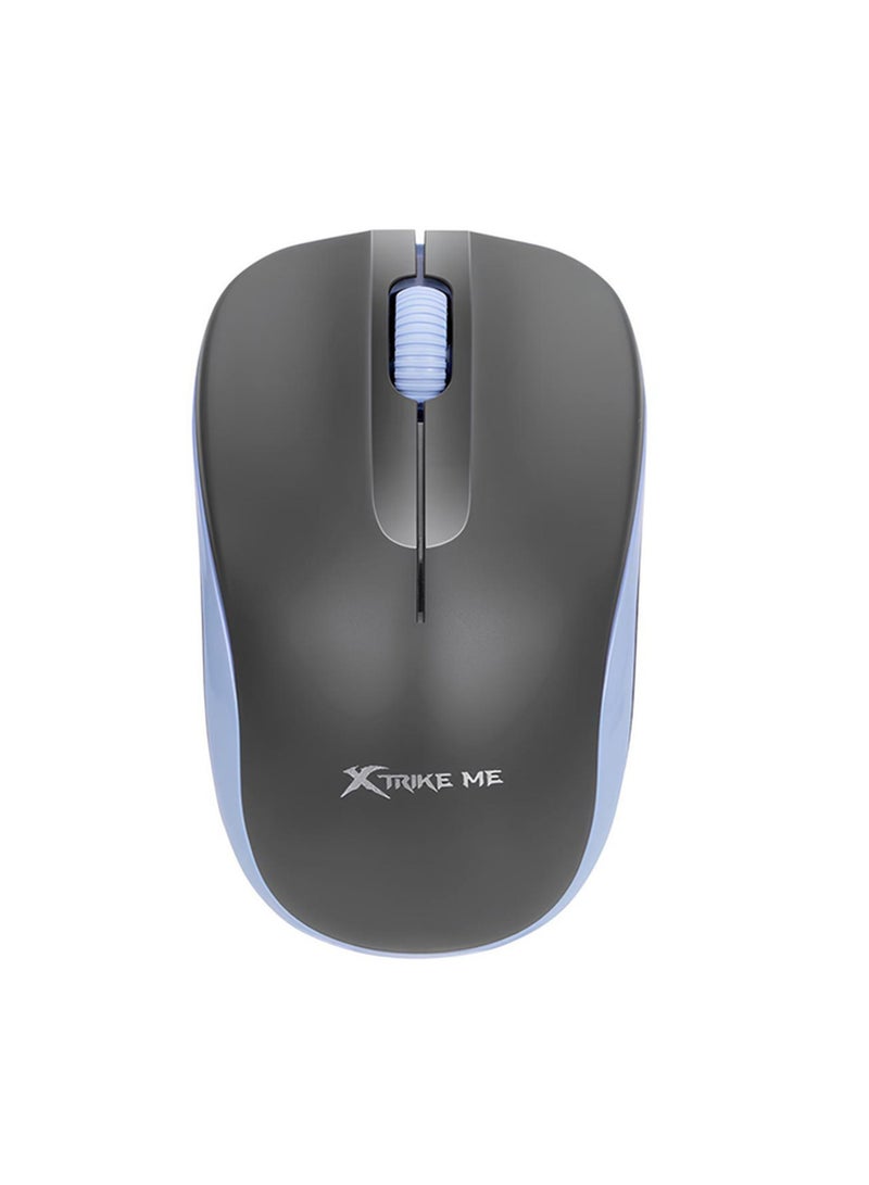 XTRIKE ME ماوس مكتب لاسلكي GW-116 بتصميم مريح جسم رمادي - Image 4