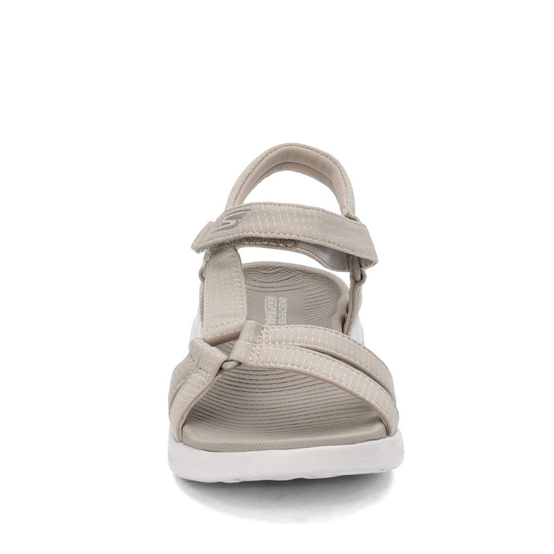 Skechers Performance Women's on-the-Go 600-Brilliancy Wide Sport Sandal,natural,5 W US - Image 2