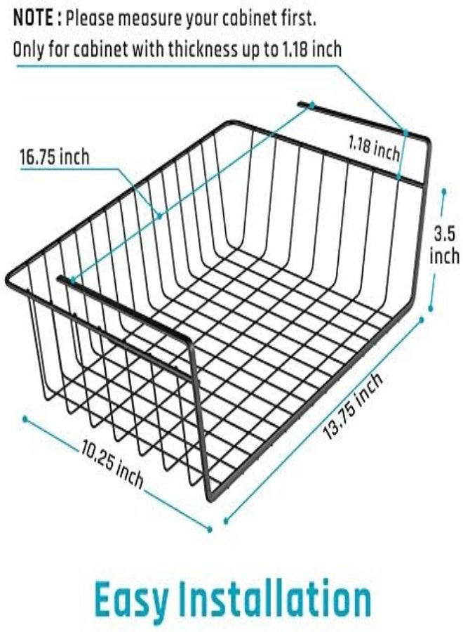 AKDC Under Shelf Wire Basket White Sr0107 - Image 1