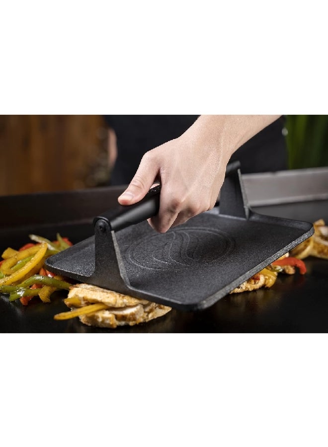 BLACKSTONE High-Quality Cast Iron Durable Large Griddle Press Black 10.16 x 25.4 x 25.4 cm 5554 - Image 2