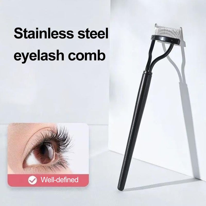 Stainless steel eyelash comb, false eyelash comb, eyebrow brush, eyelash shaping comb, makeup tool - Image 5