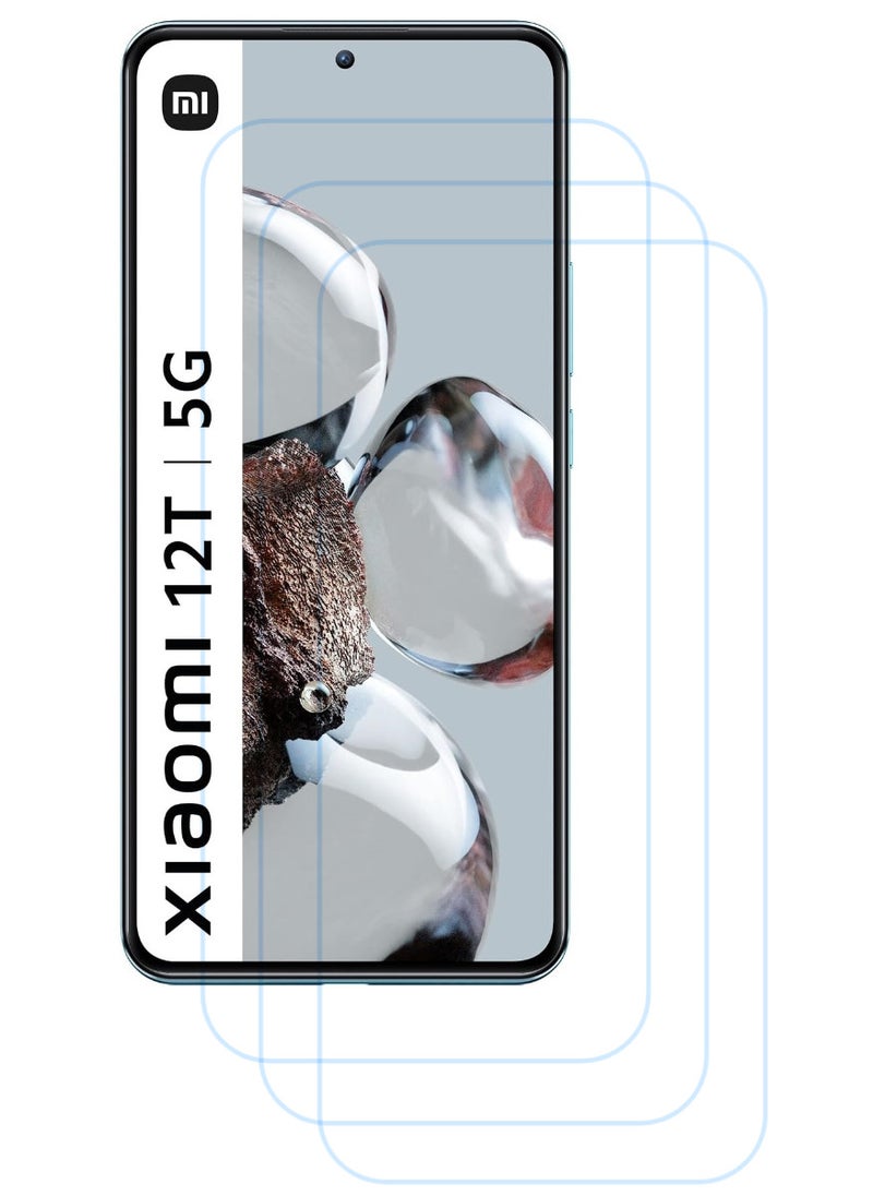ACLIX 3 Pieces Antistatic ESD Dustproof Premium Quality High Definition Clear Tempered Glass Screen Protector Designed For Xiaomi 12T - Image 1
