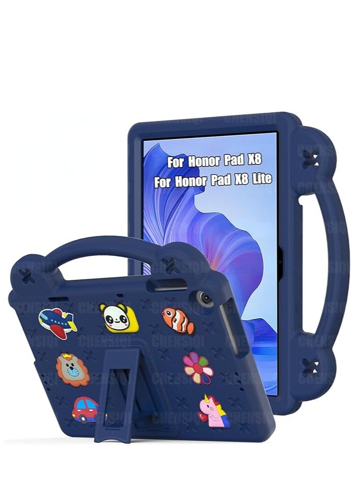 Kids Case Compatible with Honor Pad X8 / X8 Lite 10.1 inch 2022, Heavy Duty EVA Foam Shockproof Cover Kids Proof Tablet Case with Stand - Image 1